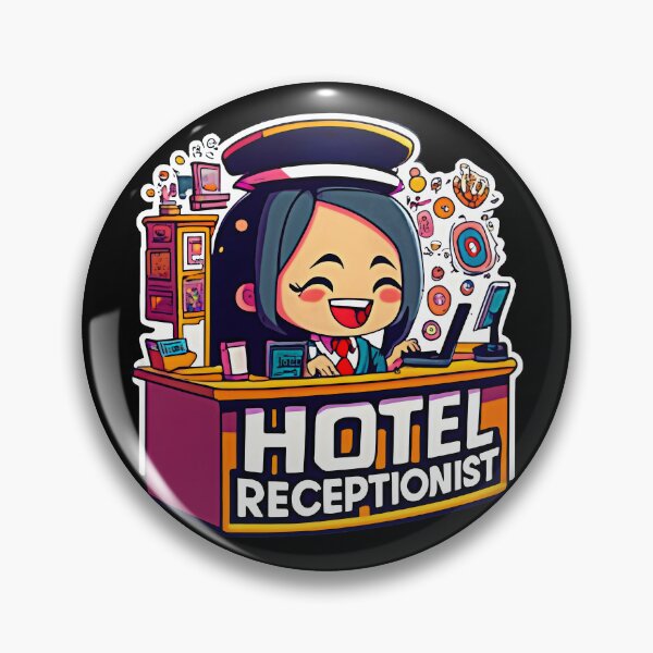 Item preview, Charming Hotel Receptionist designed and sold by Graphics Galore.