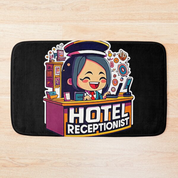 Item preview, Charming Hotel Receptionist designed and sold by Graphics Galore.