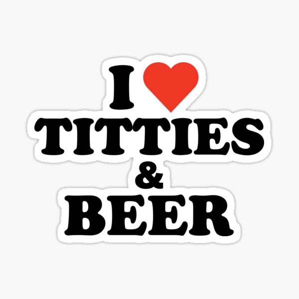 Titties Beer That's Why I'm Here 1 Round Button Badge Uniquely