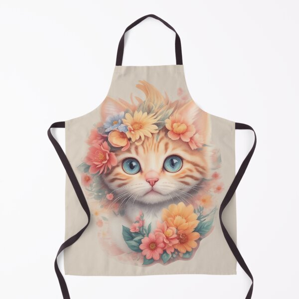 Item preview, Cute Cat with Flowers 2 designed and sold by NidADesign.