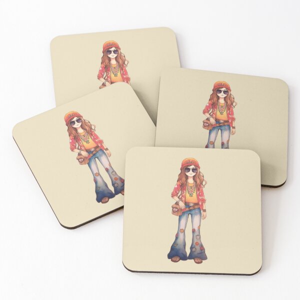 Item preview, Cute Hippie Girl designed and sold by Sketch-Shack.