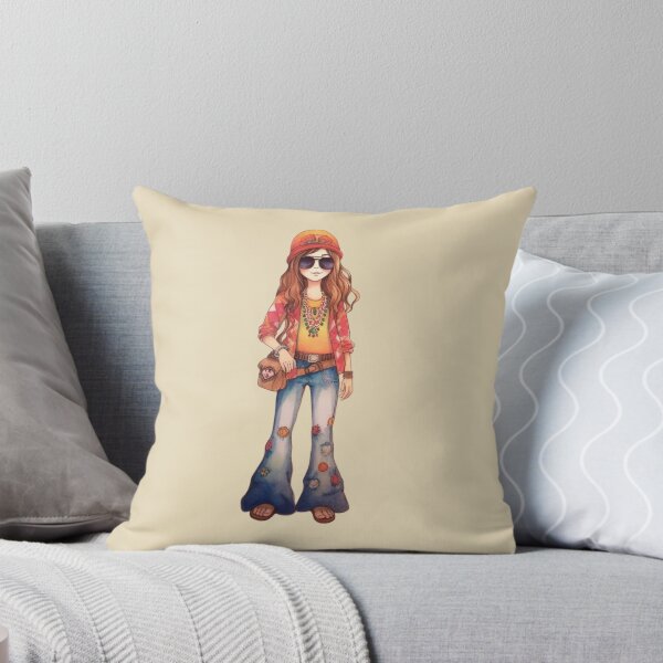 Item preview, Cute Hippie Girl designed and sold by Sketch-Shack.