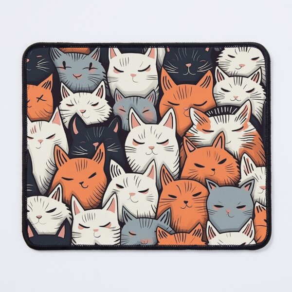 Item preview, Distinctive Whiskers: Cat Pattern  designed and sold by FairX.