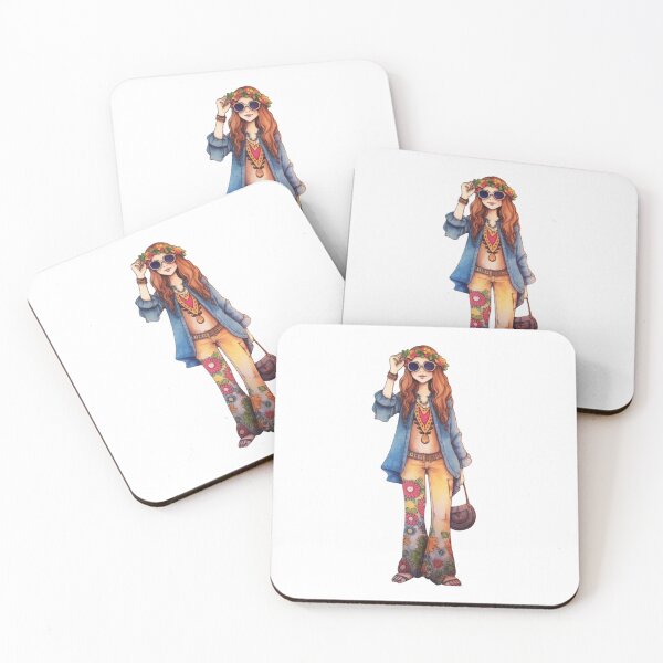 Item preview, Cute Hippie Girl designed and sold by Sketch-Shack.