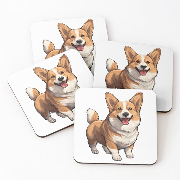 Item preview, Corgi Dog Puppy Red and White Drawing designed and sold by meganohm.