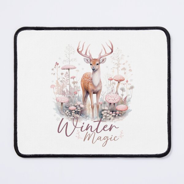 Item preview, Winter Magic Christmas Deer in Forest designed and sold by sweetbelle.