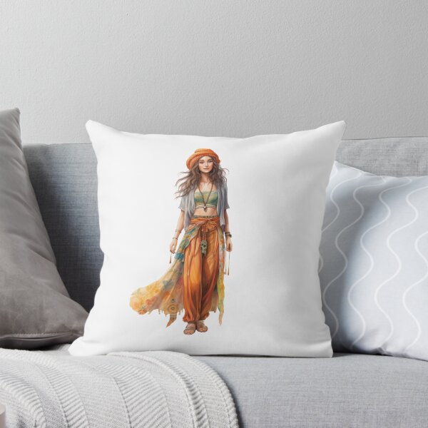 Item preview, Cute Hippie Girl designed and sold by Sketch-Shack.