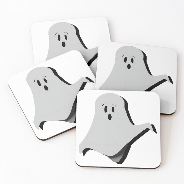 Item preview, Gray Ghost With Shadow, Wide Version, By Zeesdesign on Redbubble designed and sold by ZEESDESIGN.