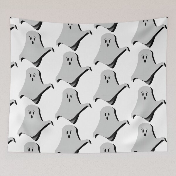 Item preview, Gray Ghost With Shadow, Wide Version, By Zeesdesign on Redbubble designed and sold by ZEESDESIGN.