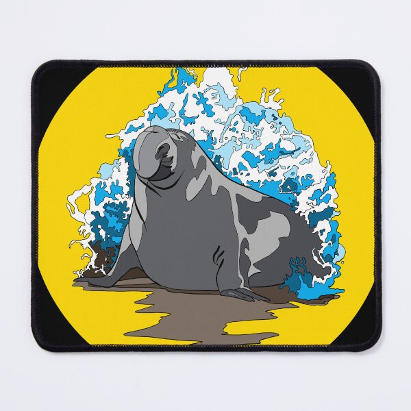 Item preview, Elephant Seal in Blue Wave | Gift for Seal Lover designed and sold by Marian Murdoch.