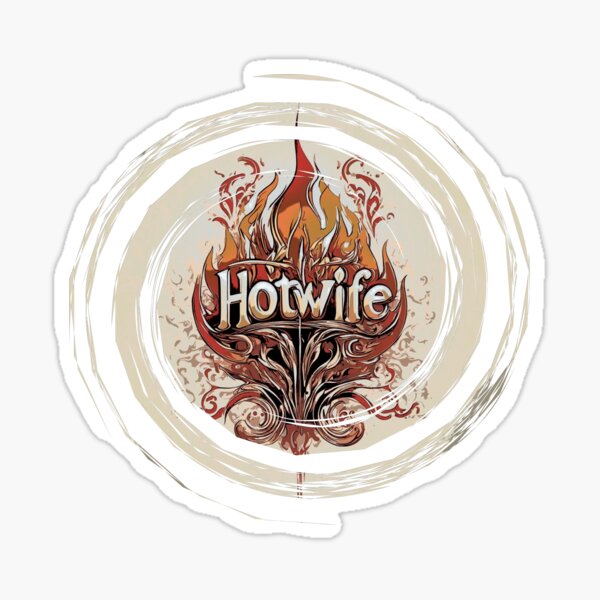 Item preview, Hotwife T-shirt Retro toned Cosmic fire swirl designed and sold by Vixen-Games.