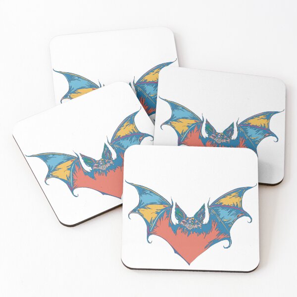 Item preview, Halloween Bat - Abstract Colourful Line Drawing No. 2 designed and sold by iampaulmorris.