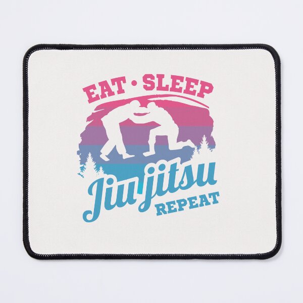 Item preview, Funny jiujitsu Eat Sleep Jiujitsu repeat designed and sold by ETIndustries.