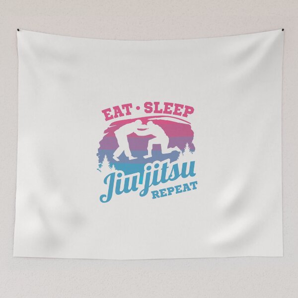 Item preview, Funny jiujitsu Eat Sleep Jiujitsu repeat designed and sold by ETIndustries.