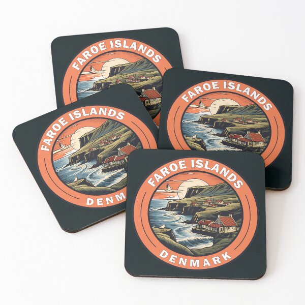 Item preview, Faroe Islands Denmark Travel Art Badge designed and sold by KrisSidDesigns.