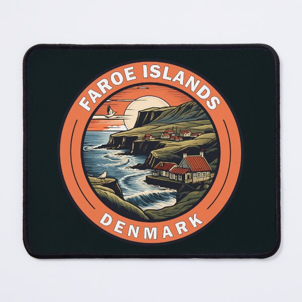 Item preview, Faroe Islands Denmark Travel Art Badge designed and sold by KrisSidDesigns.