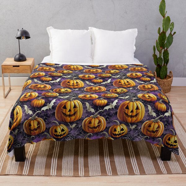 Aperçu de l'œuvre Halloween mad pumpkins - Seamless Pattern créée et vendue par Bratak.