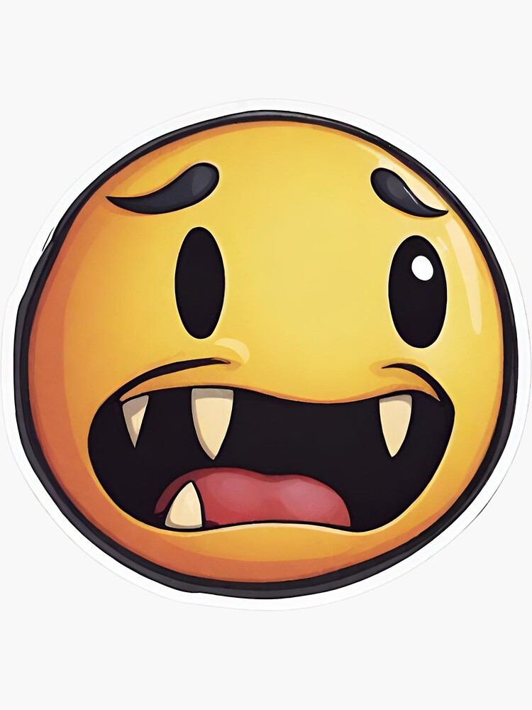 Sad cursed emoji Sticker for Sale by pandazo