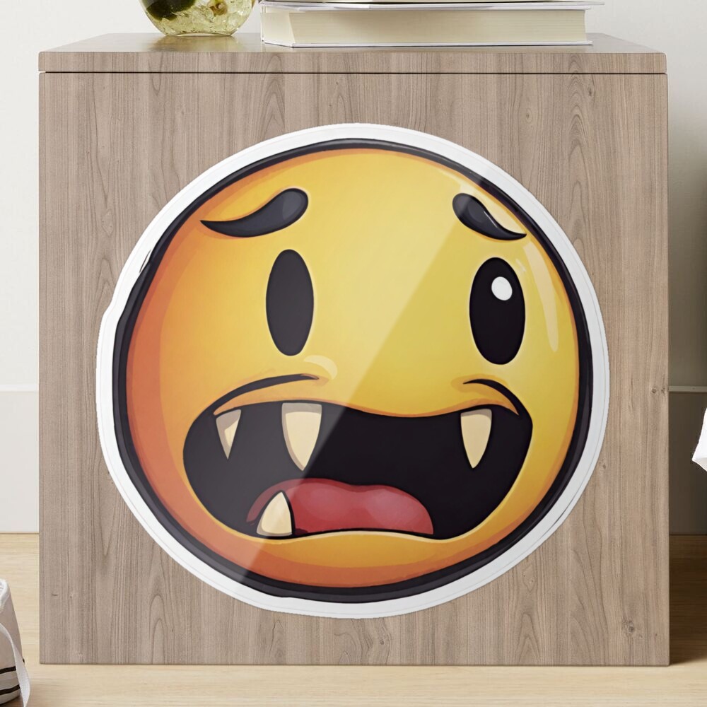 cursed emoji Sticker for Sale by x-murphyarts-x