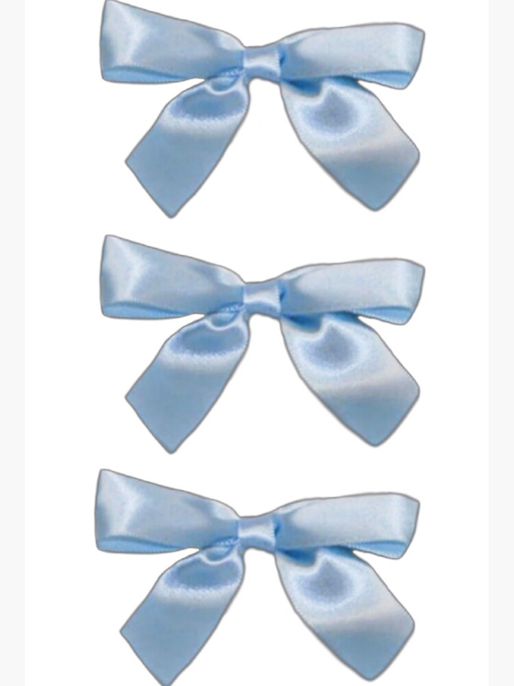 Coquette baby blue ribbon bows Art Board Print
