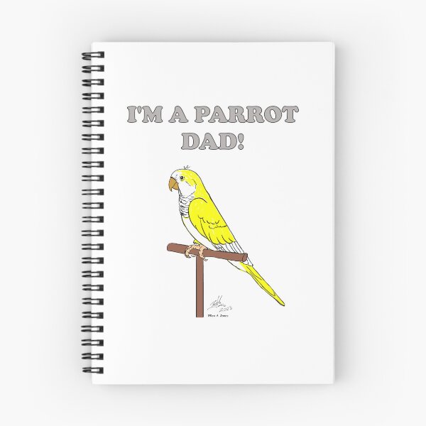 Item preview, I'm a Parrot Dad! - Yellow Quaker designed and sold by Laughing Parrot Studio.