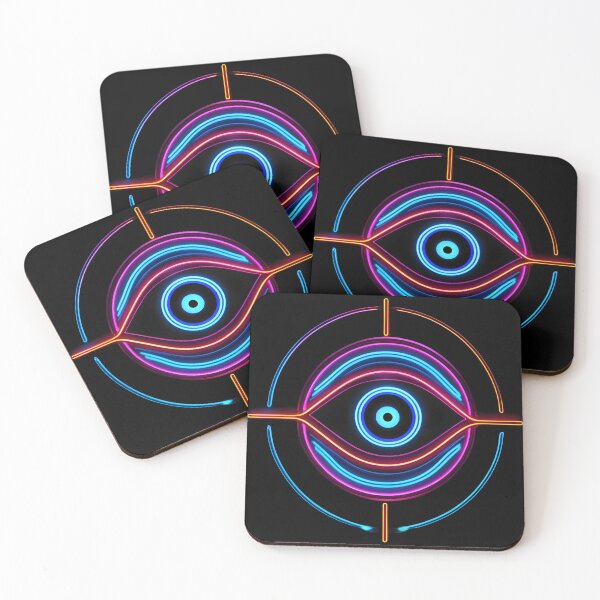 Item preview, Glowing Neon Evil Eye Sign designed and sold by Tau Tia L Douglass.