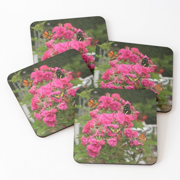 Item preview, Rosas rosadas y mariposas designed and sold by tomorrowsart.