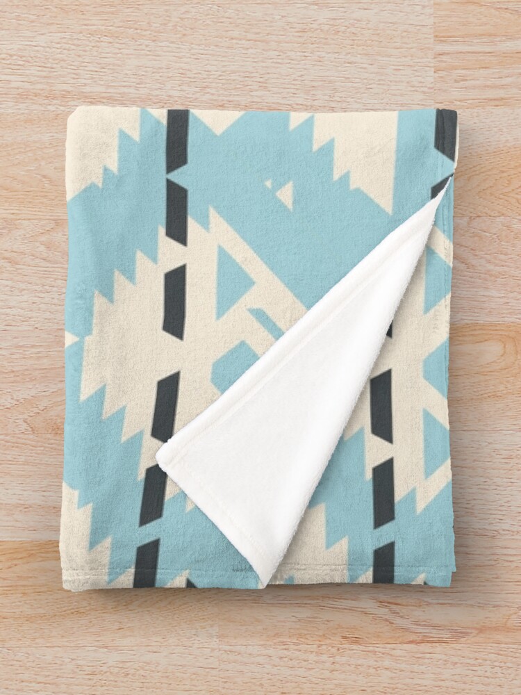 Thumbnail 3 of 6, Throw Blanket, Navajo Geometric Pattern designed and sold by SideSignal.