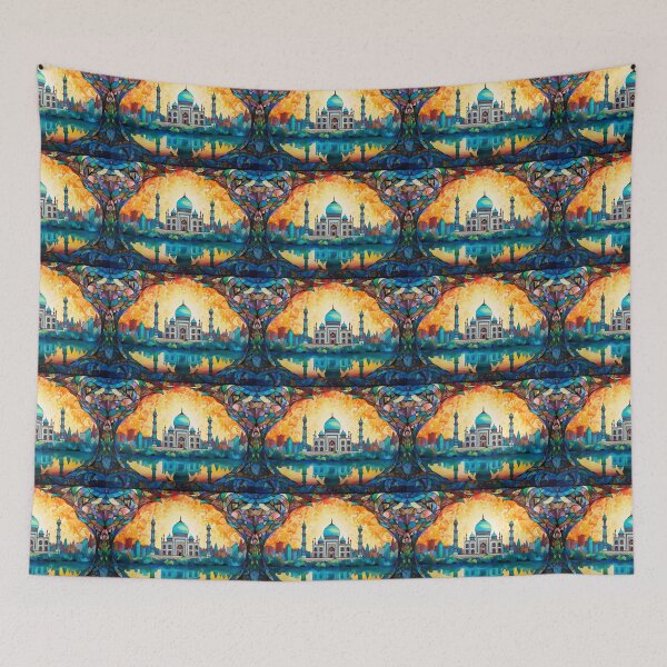 Item preview, The Taj Mahal, India, Original, AI Generated Art - An Iconic Monument and Beautiful Tomb designed and sold by studioSharonKay.