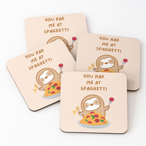 Item preview, You Had Me at Spaghetti Sloth designed and sold by theslothinme.