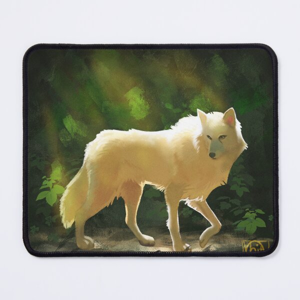 Item preview, White wolf in the forest designed and sold by Vhitany.