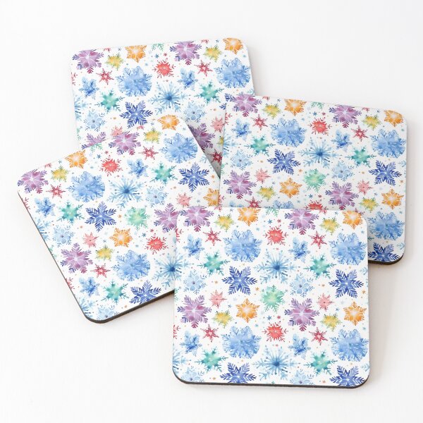 Item preview, Colorful snowflake water color seamless pattern 20 designed and sold by Phumtanis66.