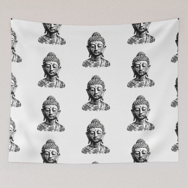 Item preview, Buddha Black White symbol , buddha Modern art home decoration designed and sold by MartynGrey.