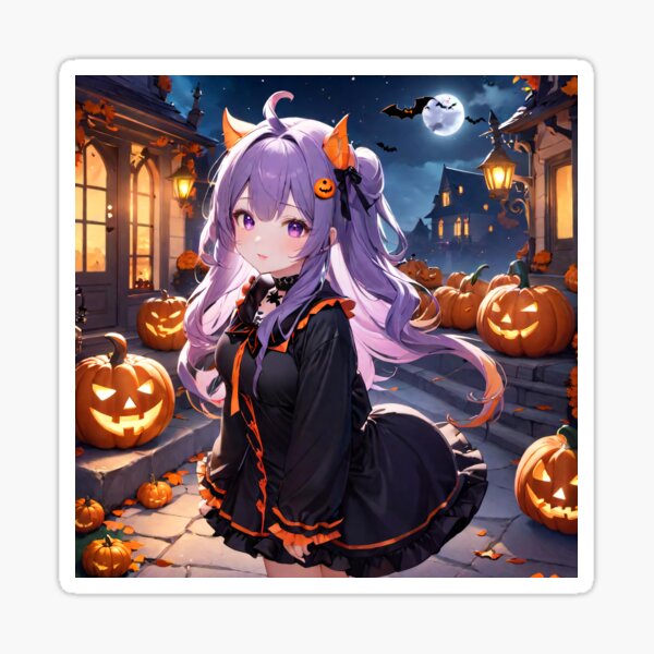 Halloween Anime Girl Sticker for Sale by HQualityClothes