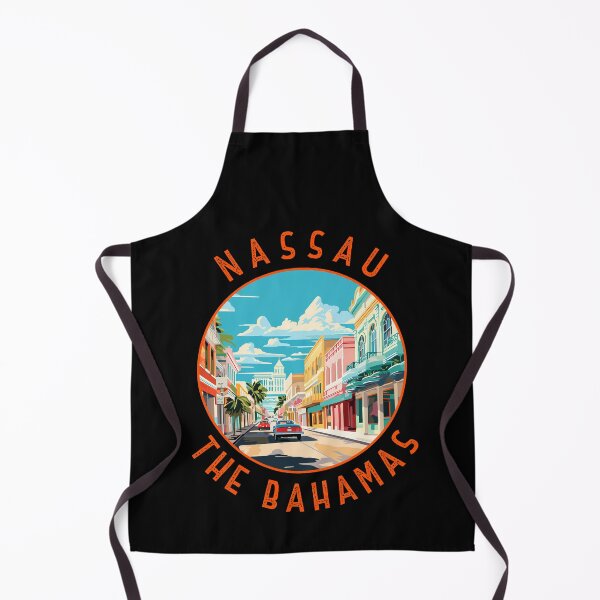 Item preview, Nassau Bahamas Retro Distressed Circle designed and sold by KrisSidDesigns.
