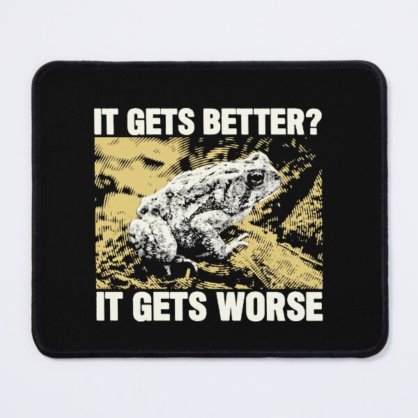 Item preview, It Gets Worse Frog designed and sold by VintageMedatsu.