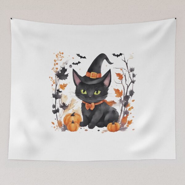 Item preview, Kitten Halloween Witch designed and sold by DarkFinds.