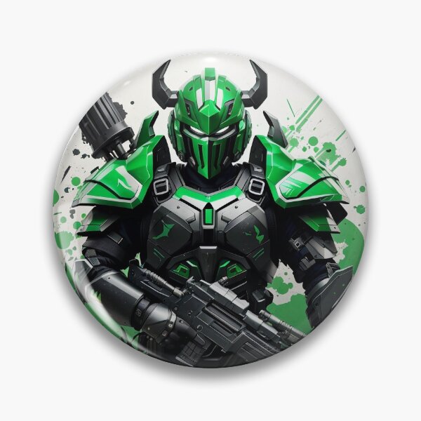 Item preview, strong green robot warrior designed and sold by CstmPrint.