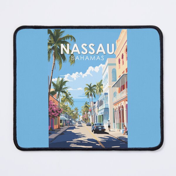 Item preview, Nassau Bahamas Travel Art Vintage designed and sold by KrisSidDesigns.