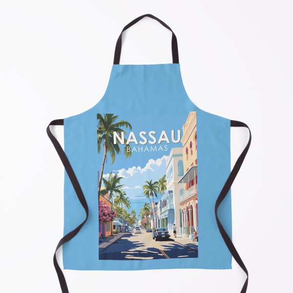 Item preview, Nassau Bahamas Travel Art Vintage designed and sold by KrisSidDesigns.