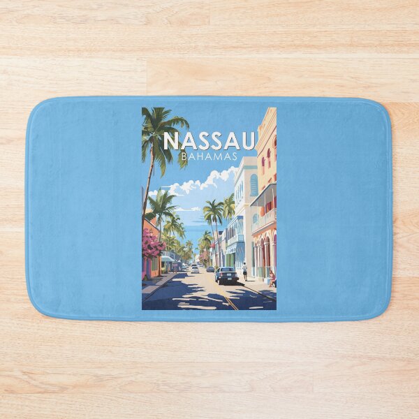Item preview, Nassau Bahamas Travel Art Vintage designed and sold by KrisSidDesigns.