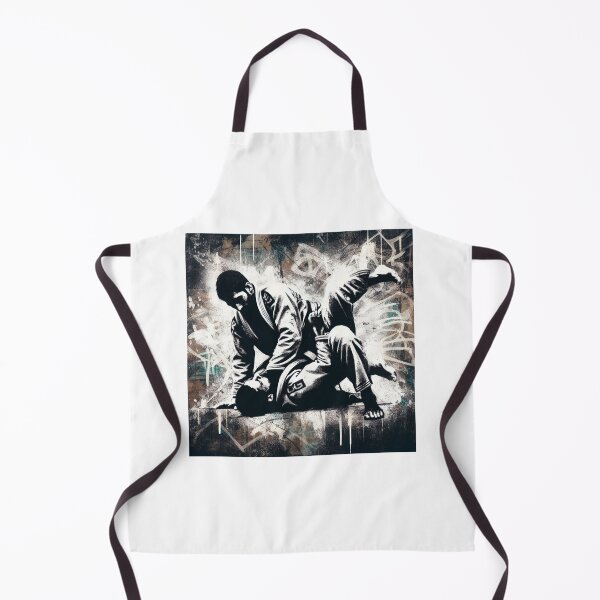 Item preview, Urban Street Art BJJ Clash: Gritty Fighters Collide designed and sold by Martial-Art-23.