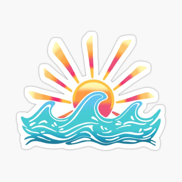 Sunrise Surf Sticker