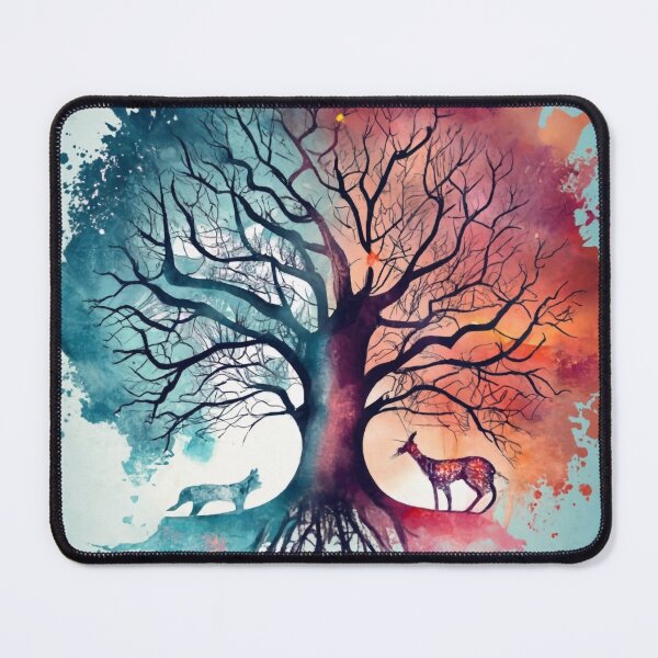 Item preview, "Leben und Tod: Waldsymphonie in Vektor und Aquarell" designed and sold by WhimsyRealm.