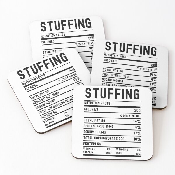 Item preview, Stuffing Nutrition Facts designed and sold by Beezi Graphix.