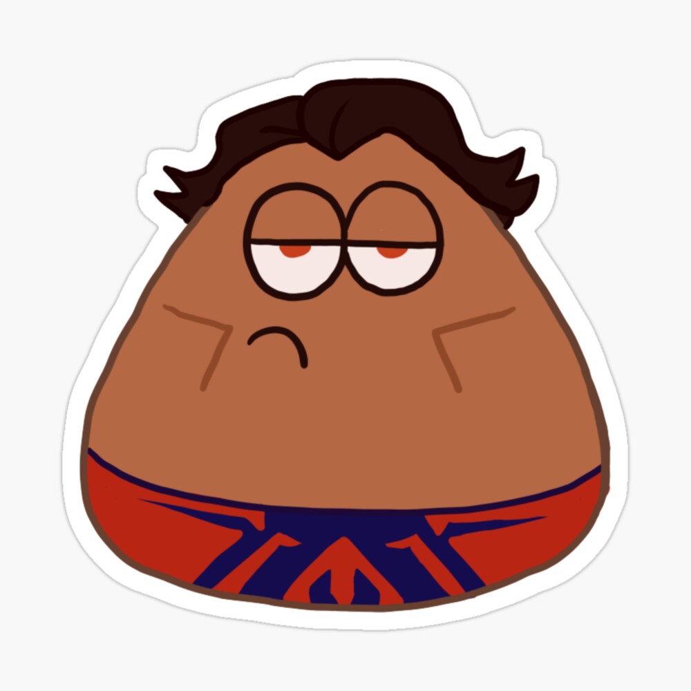 Pou being you right now Sticker for Sale by Neesu
