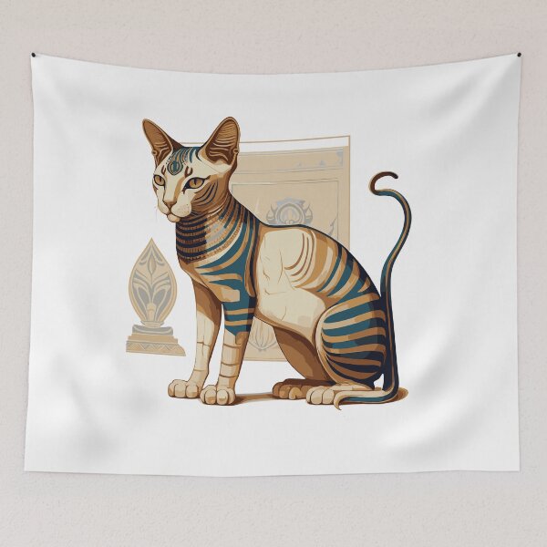 Item preview, Egyptian cat designed and sold by UrbanHedgehog.