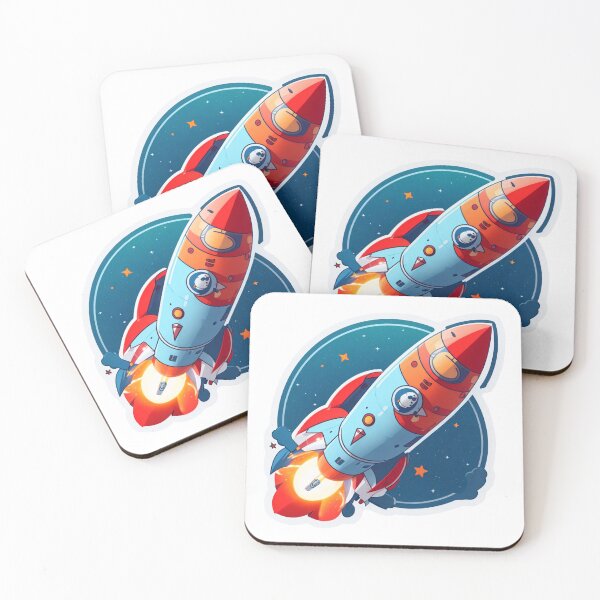 Item preview, Cute Rocket Illustration Design designed and sold by Krsnaart007.