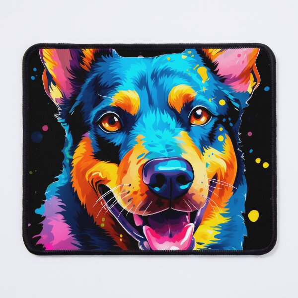 Item preview, colorful Australian Cattle Dog Heeler working dogs designed and sold by WallyPink.