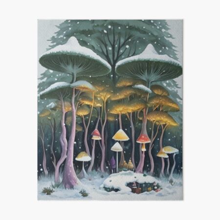 Goblincore Aesthetic Mushroom Acrylic Print by Bastav - Fine Art